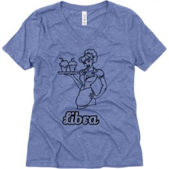 Ladies Relaxed Fit Super Soft Triblend V-Neck Tee