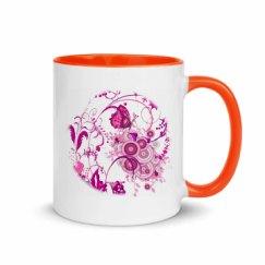 11oz Ceramic Mug with Color Inside