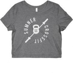 Ladies Slim Fit Crop Top Tee