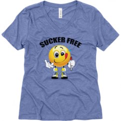 Ladies Relaxed Fit Super Soft Triblend V-Neck Tee