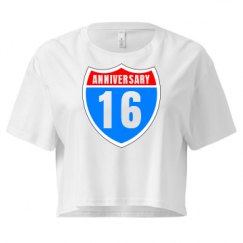 Ladies Festival Cali Crop Top Tee