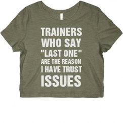 Ladies Slim Fit Crop Top Tee