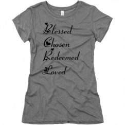 Ladies Slim Fit Super Soft Triblend Tee