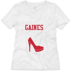 Ladies Relaxed Fit V-Neck Tee