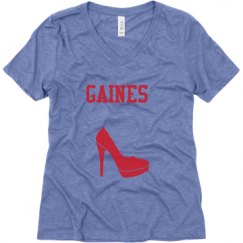 Ladies Relaxed Fit Super Soft Triblend V-Neck Tee
