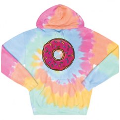 Unisex Tie-Dye Fleece Hoodie