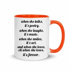 11oz Ceramic Mug with Color Inside