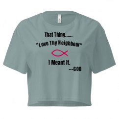 Ladies Festival Cali Crop Top Tee