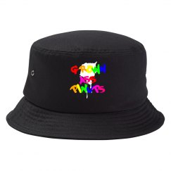 Grown Ass Pinups Rainbow Bucket Hat