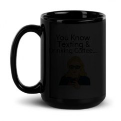 15oz Black Glossy Mug