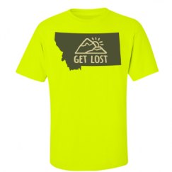 Unisex Ultra Cotton Safety Neon Crewneck Tee