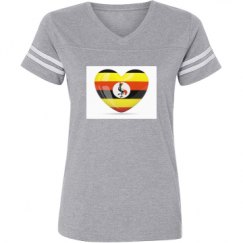 Ladies Relaxed Fit Vintage Sports Tee