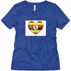 Ladies Relaxed Fit V-Neck Tee