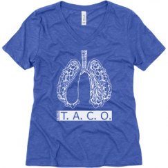 Ladies Relaxed Fit Super Soft Triblend V-Neck Tee