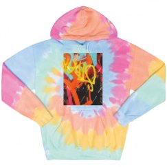 Unisex Tie-Dye Fleece Hoodie