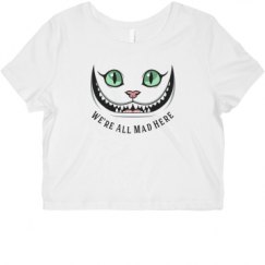 Ladies Slim Fit Crop Top Tee