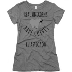 Ladies Slim Fit Super Soft Triblend Tee