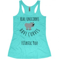 Ladies Slim Fit Super Soft Racerback Triblend Tank