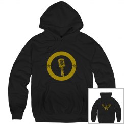 Gold mic Stars hoodie