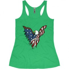 Ladies Slim Fit Super Soft Racerback Triblend Tank