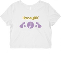 Ladies Slim Fit Crop Top Tee