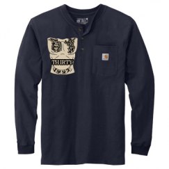 Unisex Carhartt Long Sleeve Henley Tee