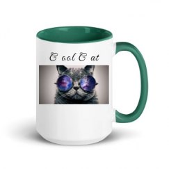 15oz Ceramic Mug with Color Inside