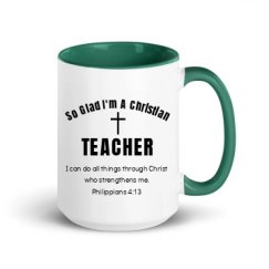 15oz Ceramic Mug with Color Inside