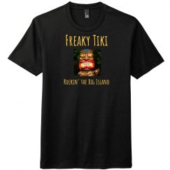 Freaky Tiki Rockin' the Big Island Unisex T T, on front