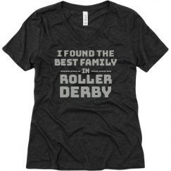 Ladies Relaxed Fit Super Soft Triblend V-Neck Tee