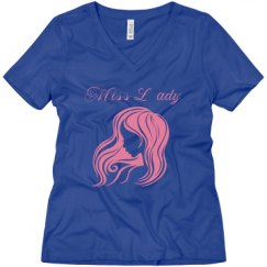 Ladies Relaxed Fit V-Neck Tee
