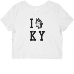 Ladies Slim Fit Crop Top Tee