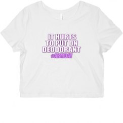 Ladies Slim Fit Crop Top Tee