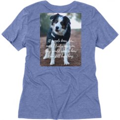 Ladies Relaxed Fit Super Soft Triblend V-Neck Tee