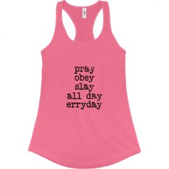 Ladies Slim Fit Racerback Tank Top