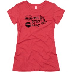 Ladies Slim Fit Super Soft Triblend Tee