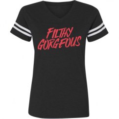 Ladies Relaxed Fit Vintage Sports Tee