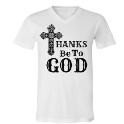 Unisex V-Neck Jersey Tee