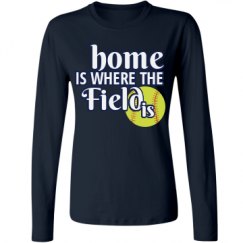 Ladies Relaxed Fit Basic Long Sleeve Tee