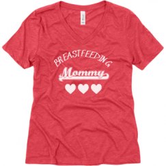 Ladies Relaxed Fit Super Soft Triblend V-Neck Tee