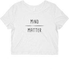 Ladies Slim Fit Crop Top Tee