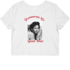 Ladies Slim Fit Crop Top Tee