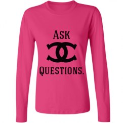 Ladies Relaxed Fit Basic Long Sleeve Tee