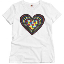 Women/Misses Autism Heart