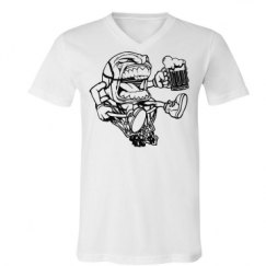 Unisex V-Neck Jersey Tee