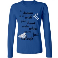 Ladies Relaxed Fit Basic Long Sleeve Tee