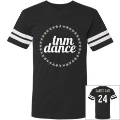 Vintage TNM Dance Dad Jersey Tee - BK/WH/GY