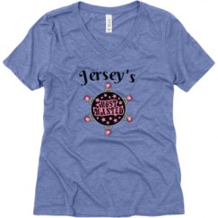 Ladies Relaxed Fit Super Soft Triblend V-Neck Tee