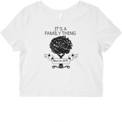 Ladies Slim Fit Crop Top Tee