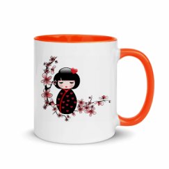 11oz Ceramic Mug with Color Inside